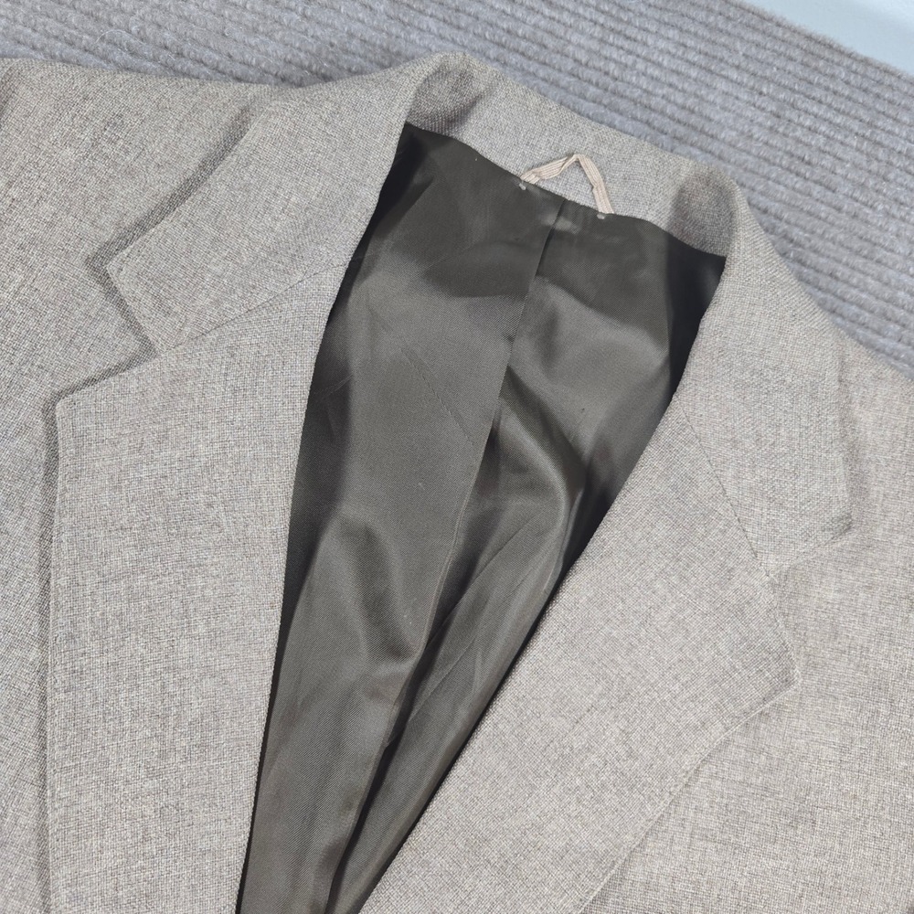 Levi's Mens 42L Tan‎ Vintage Action Suit Two Button Textured Blazer Sport Coat